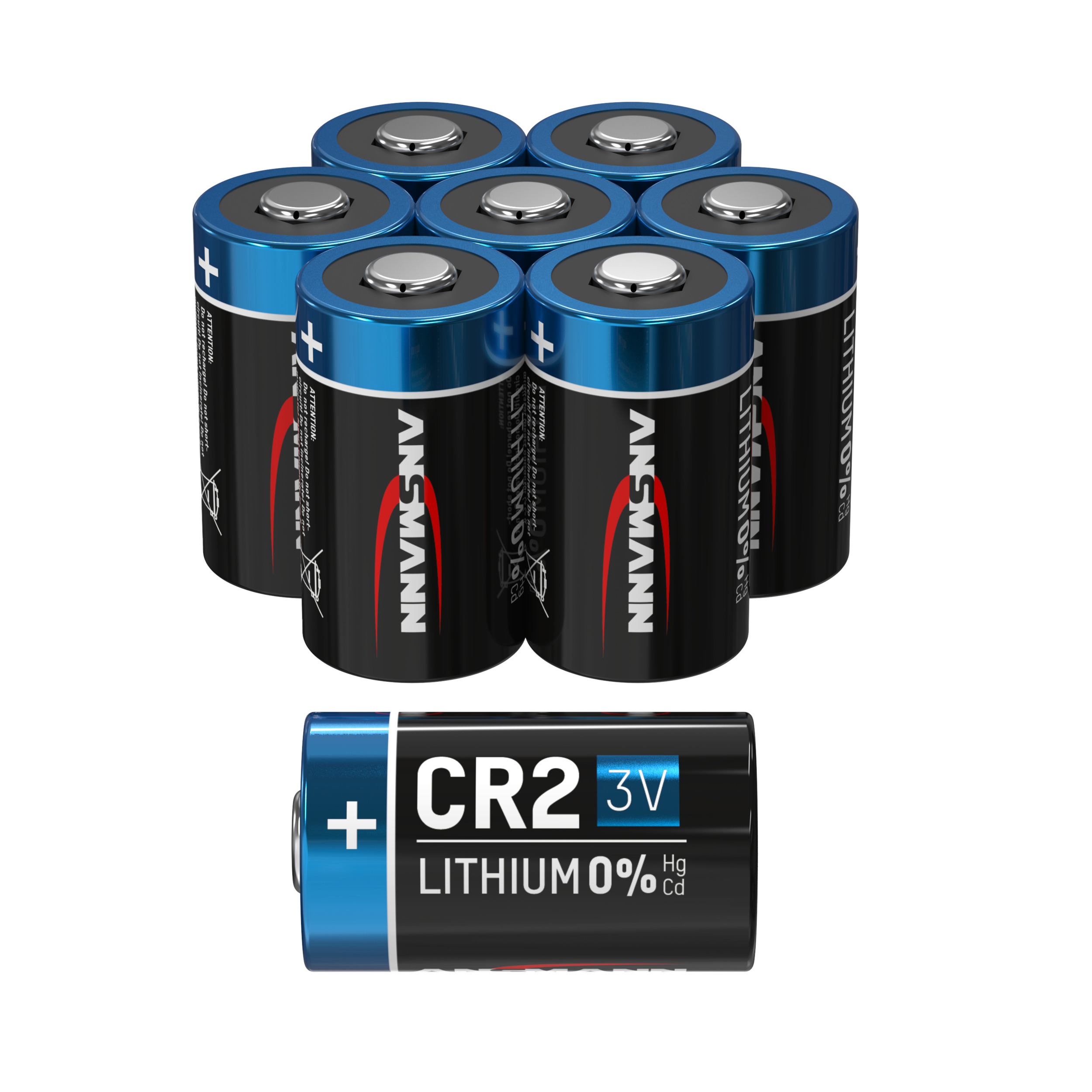 Basics CR2-Lithium-Batterien leistungsstark 6er-Pack & AA-Alkalibatterien 1,5 V Aussehen kann variieren 100 Stück 3 V 
