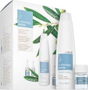 Lakmé K.Therapy Active Pack Set gegen Haarausfall 300 ml + 8 x 6 ml