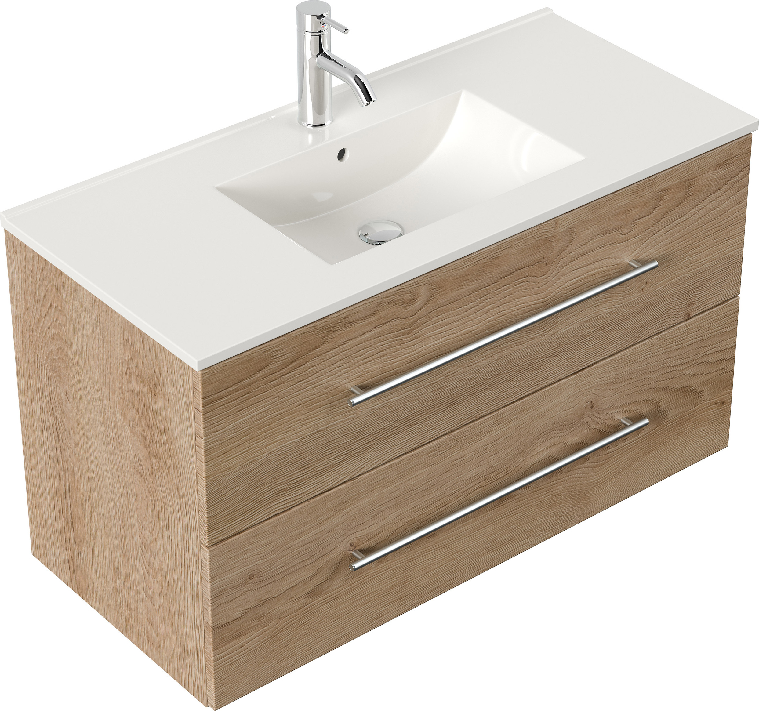 Posseik Badmöbel Homeline 100 eiche hell HOMELINE100000214DE