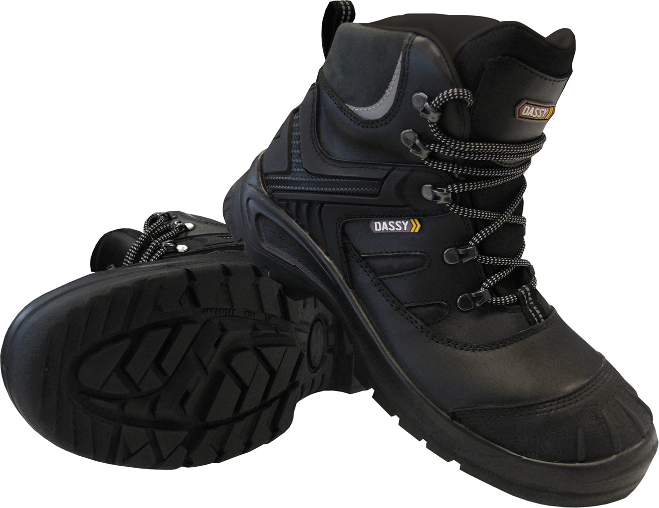 DASSY® Thanos S3 Sicherheitsschnürstiefel SCHWARZ Gr.42 Länge: STANDARD 100089