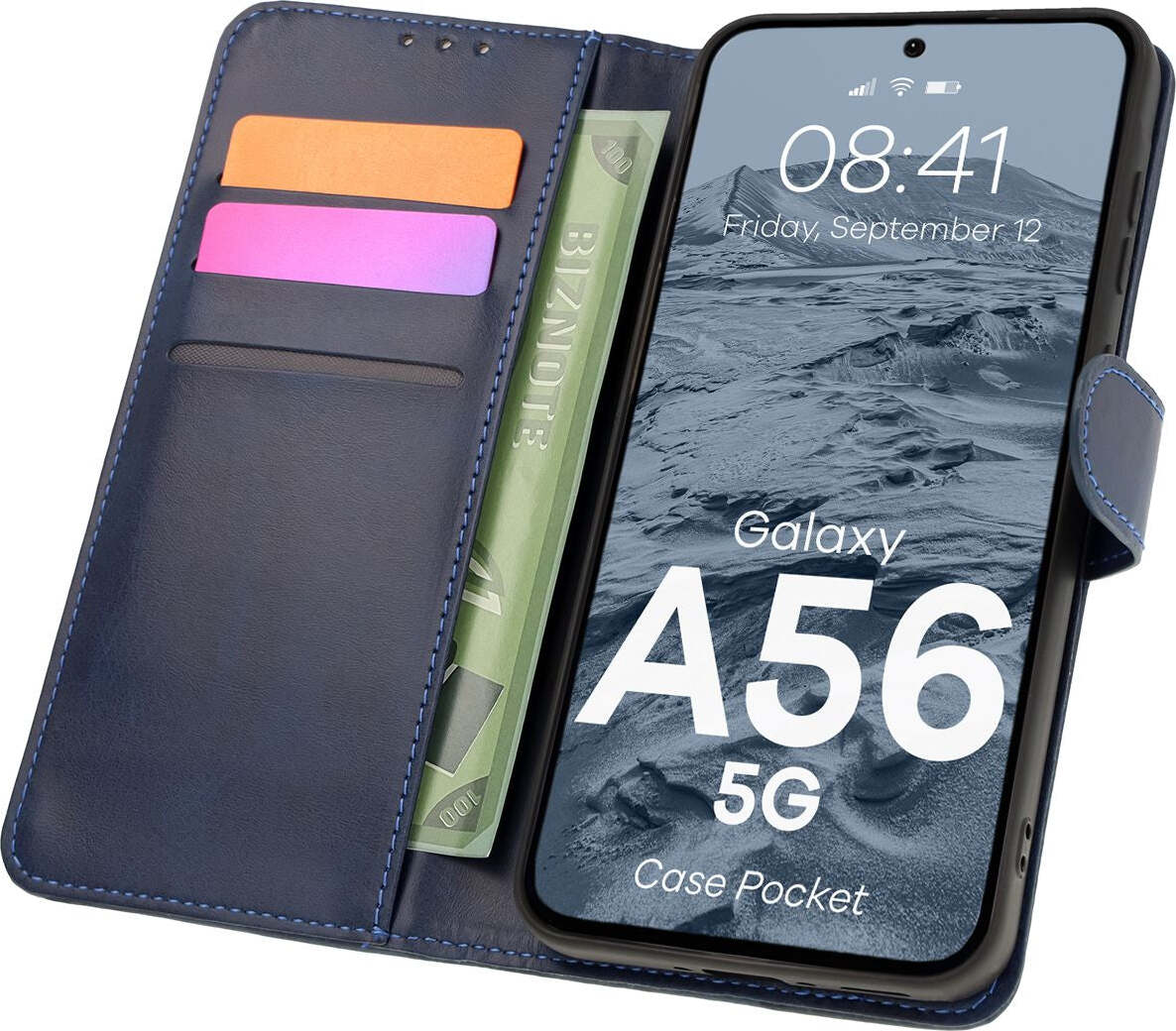 BizonMobile Bizon Case Pocket Samsung Galaxy A56 5G navy blau