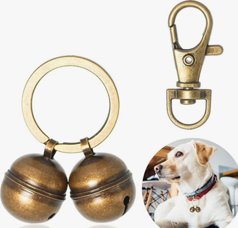 INF Štýlový zvonček pre domáce zvieratá na obojky a vonkajšie príslušenstvo Bronzová
