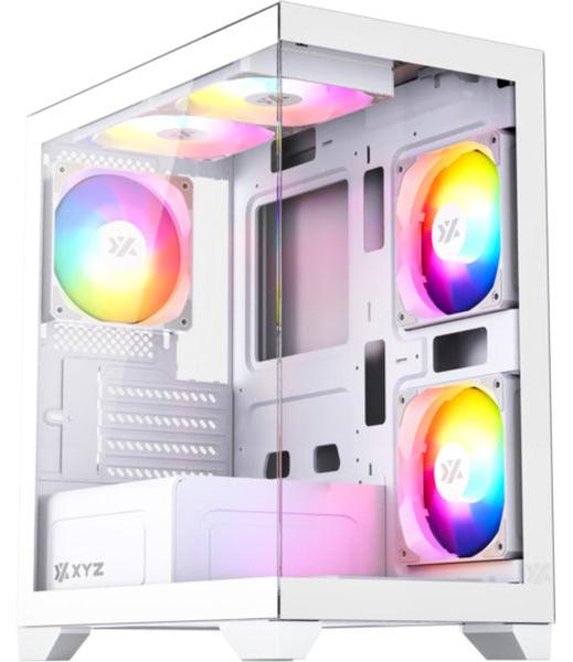 NoBrand XYZ X-CS-TITANIUMVIEWLT-W, Micro Tower, PC, Weiß, micro ATX