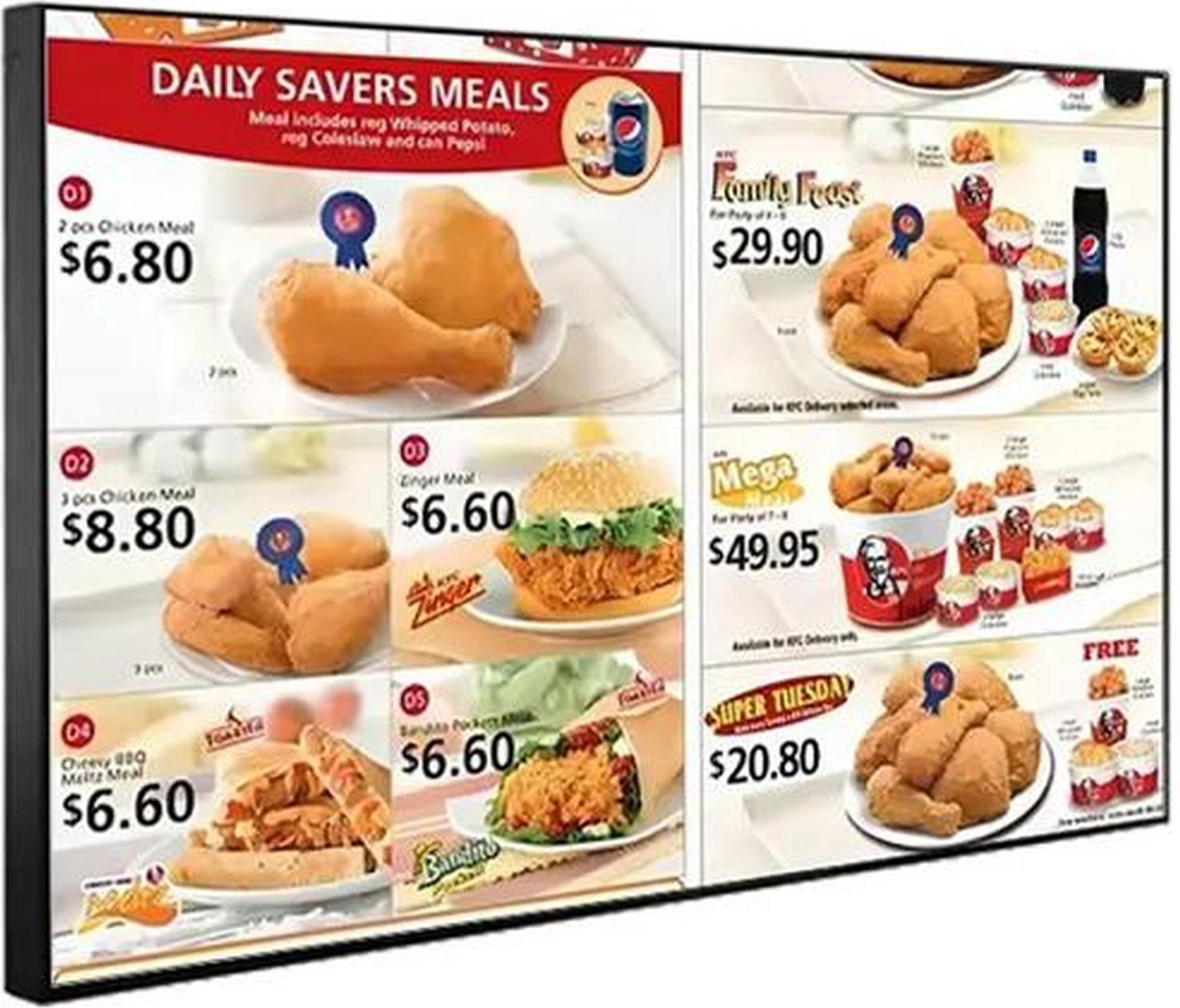 AEA Interaktives Digitales Menü Einfach, schnell und benutzerfreundlich für Kunden