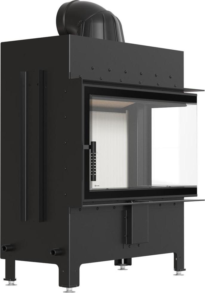 Oceľový krb KRATKI LUCY pravý 14 kW Ø 200