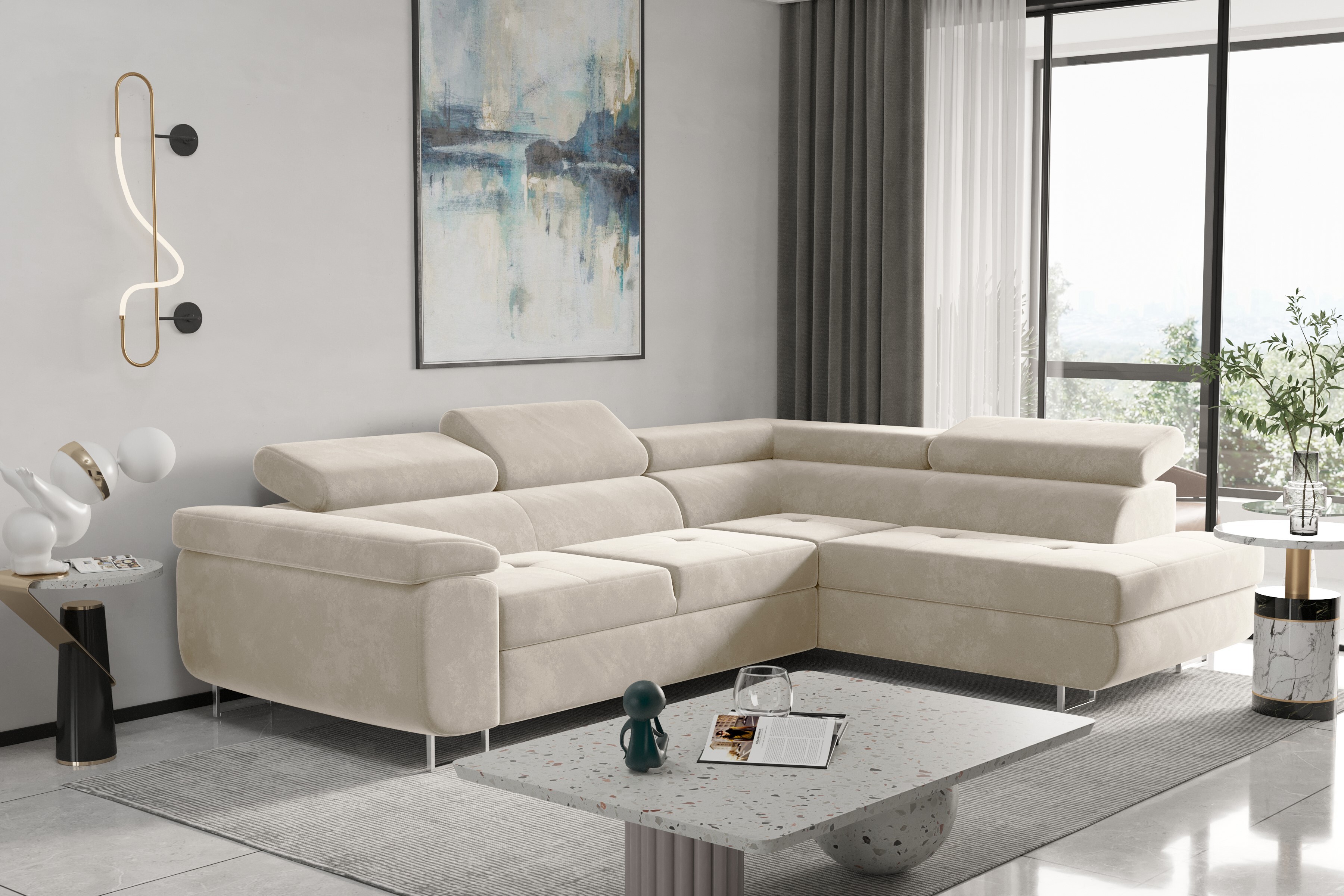 Kaiser Möbel Ecksofa mit schlaffunktion und Kaufland.de