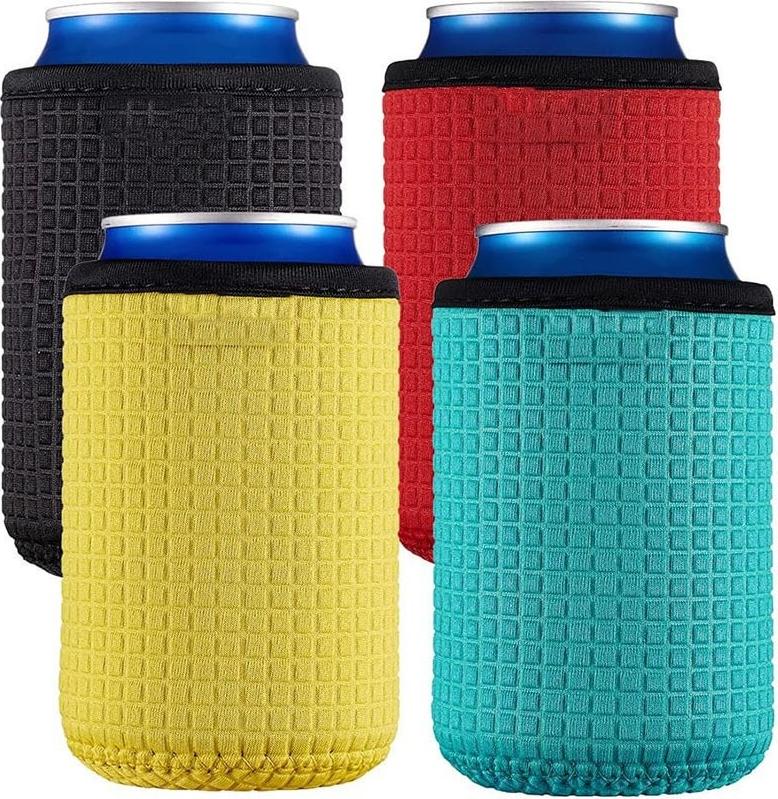 INF 4er-Pack Neopren Dosenkühler - Isolierte Hüllen für 330ml Cola/Bierdosen 398349