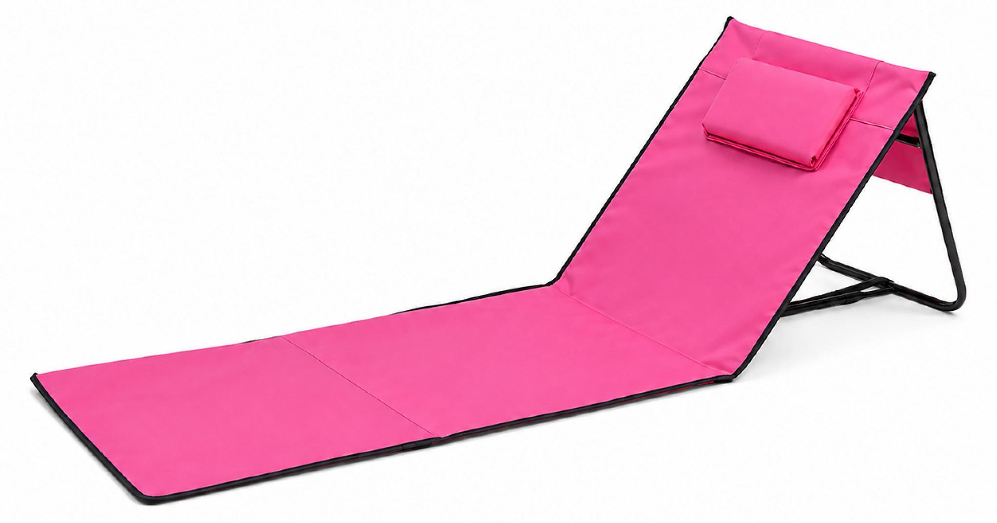 Linder Exclusiv Skladacie plážové lehátko Ružové