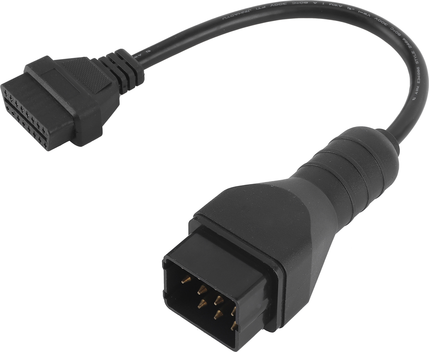 Cocosity Diagnosekabel,Diagnoseadapter,OBD2-Diagnosesteckerkabel,Autodiagnosekabel,12 Pin auf 16 Pin Diagnosekabel,Autozubehör