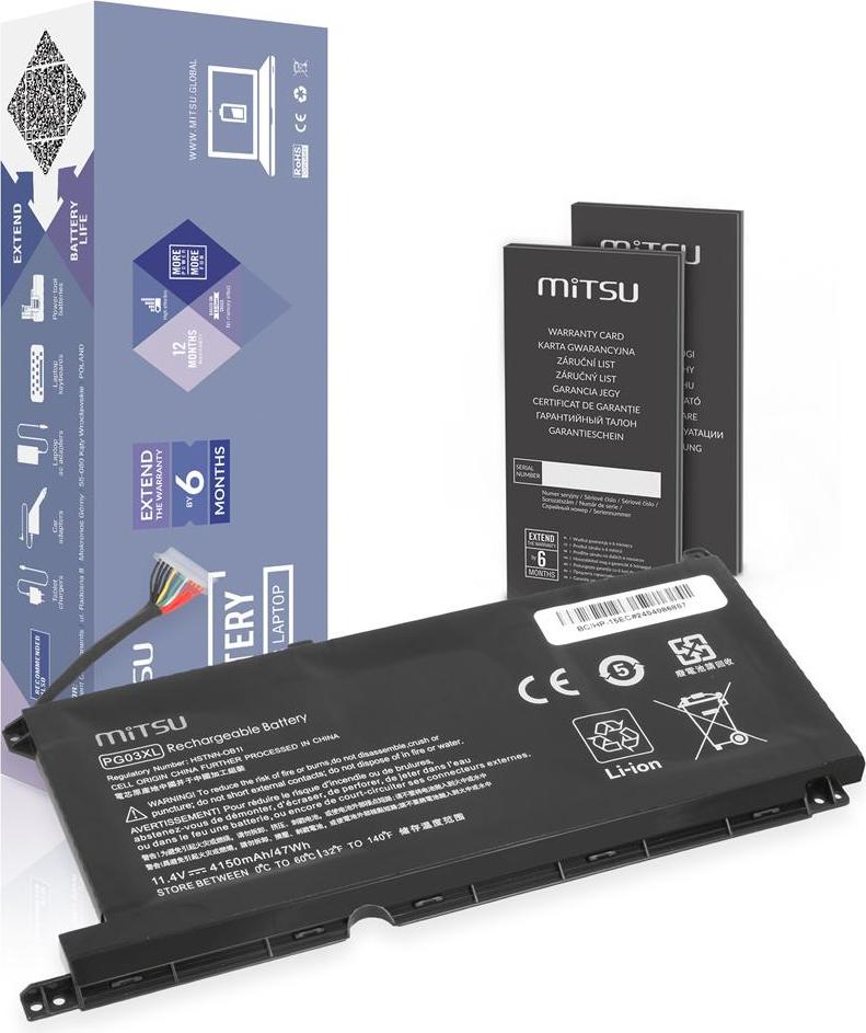 Batéria PG03XL pre HP 15-DH 15-EC 15-DK 16-A HSTNN-OB1I