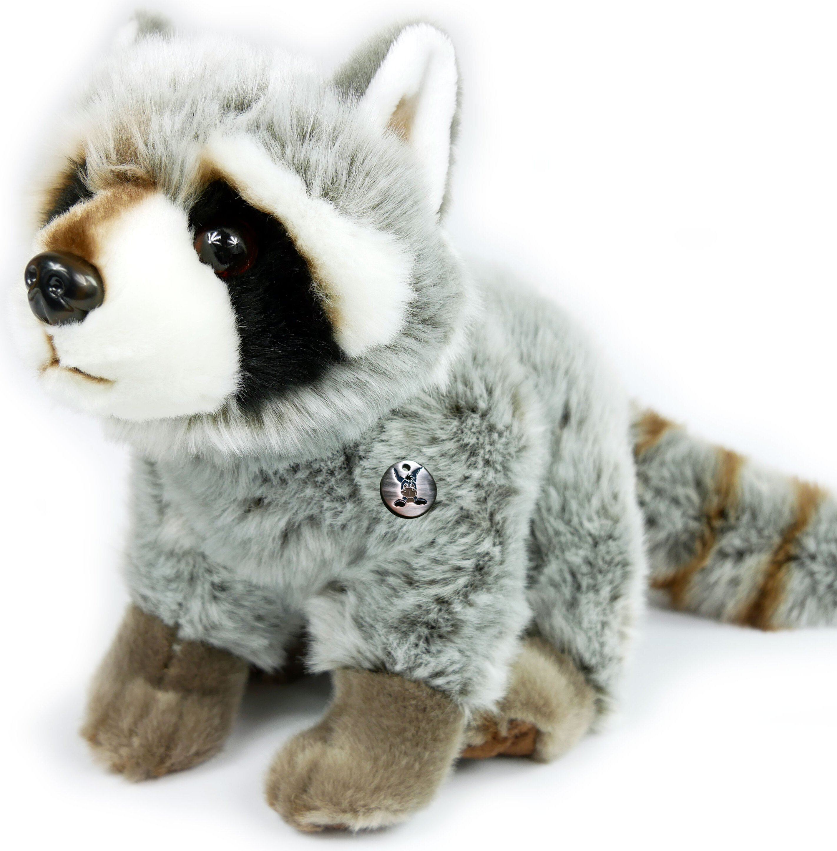 Kuscheltiere*biz Waschbär Kuscheltier 40 cm Plüschtier Plüschwaschbär Marderhund MILOW KT531479