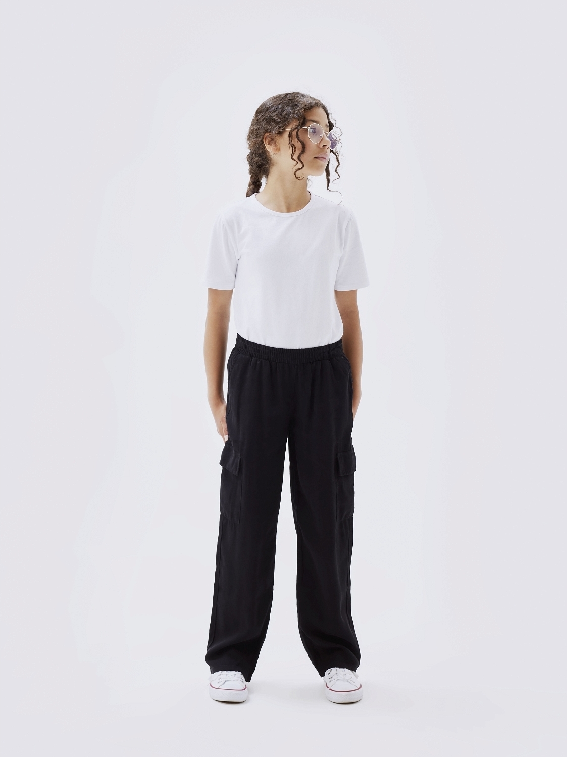 MEIHAOYIT Mädchen Baggy Hose Sweatpants Casual Denim Dicke