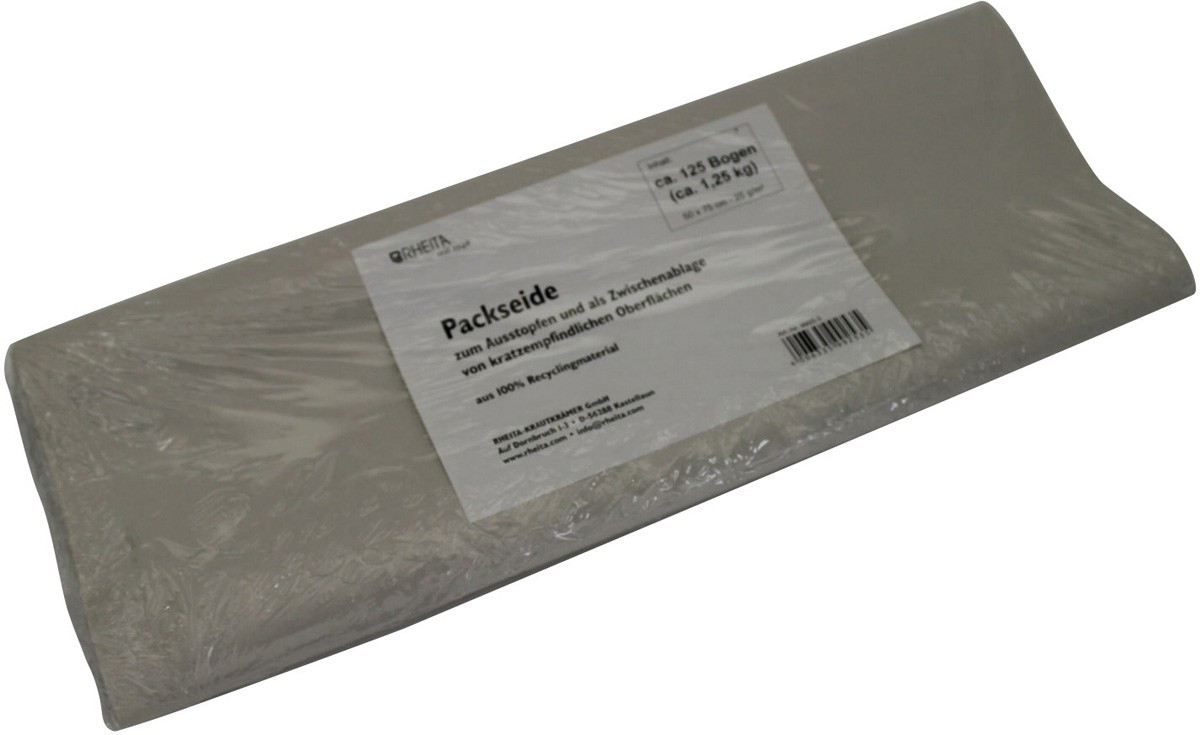 Rheita Packseide, lichtgrau, 50 x 75 cm, Packung mit 1,25 kg 9925-3