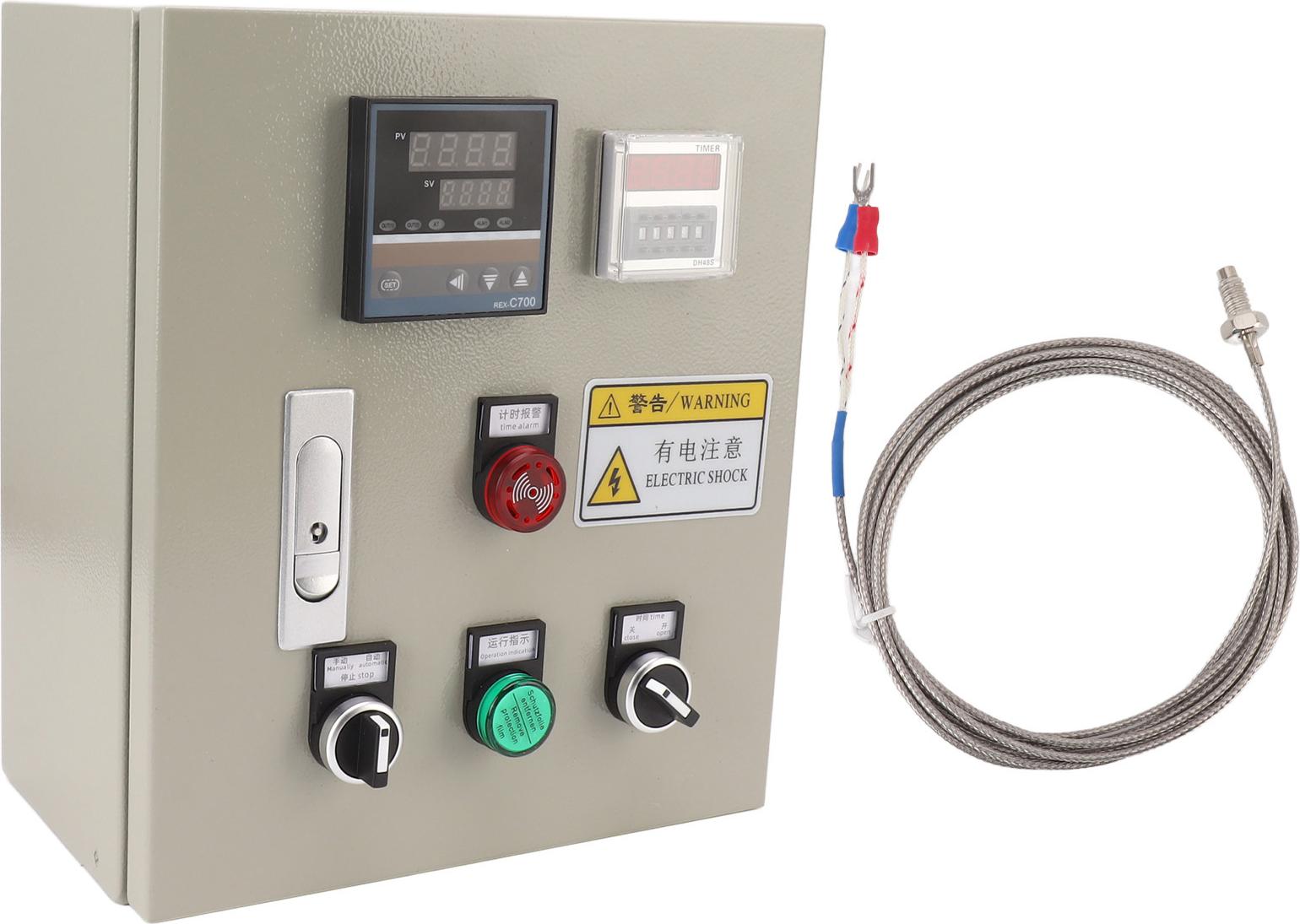 TWO TREES Temperaturregler 0–400 °C, digitale PID-Temperaturregelung, 380 V AC, 15 kW mit Thermoelement