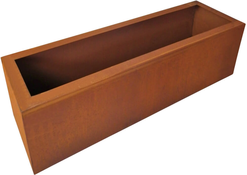 Manuferrum Edelrost Pflanzkübel rechteckig breit 80 cm
