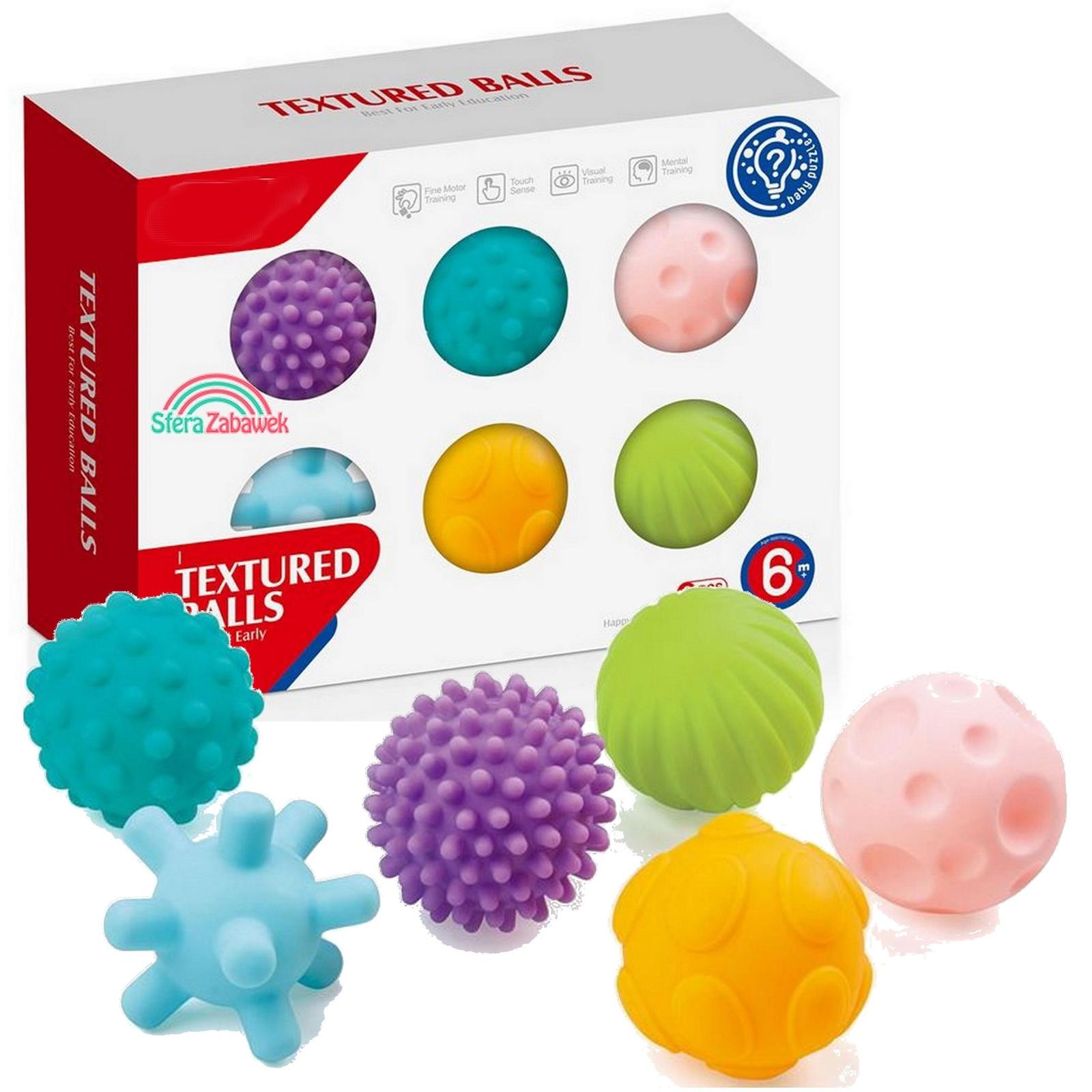 Sferazabawek Sensorische Bälle, Babyspielzeug, Massagebälle, Motorikspiel, Badespielzeug 25909