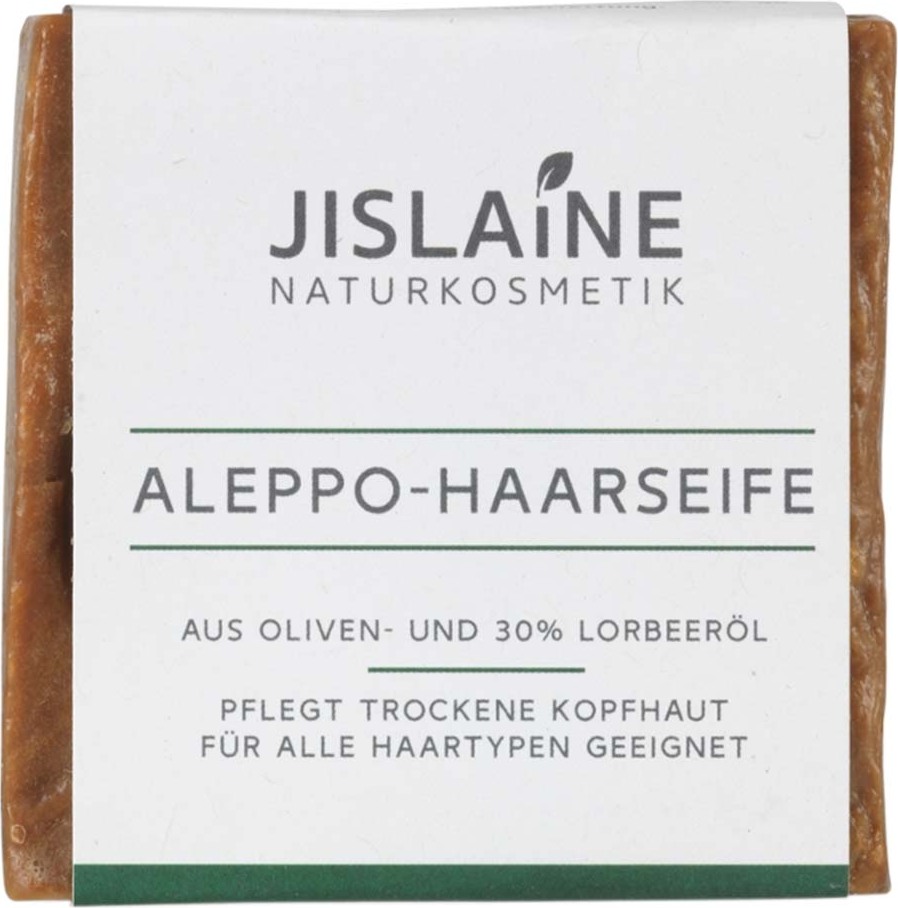 JISLAINE Aleppo-Haarseife - Oliven- und 30% Lorbeeröl 170g