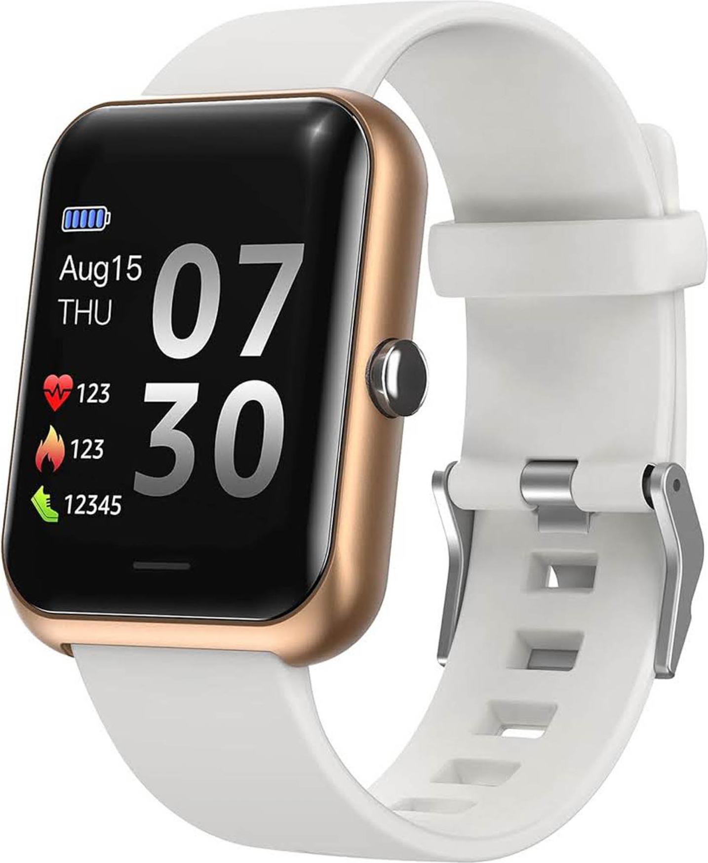 MicLee Smartwatch, Modellnr nicht verfügbar, Fitness Tracker, IP68 wasserdicht, Schrittzähler, 4 Zifferblätter, kompatibel mit Android/iOS