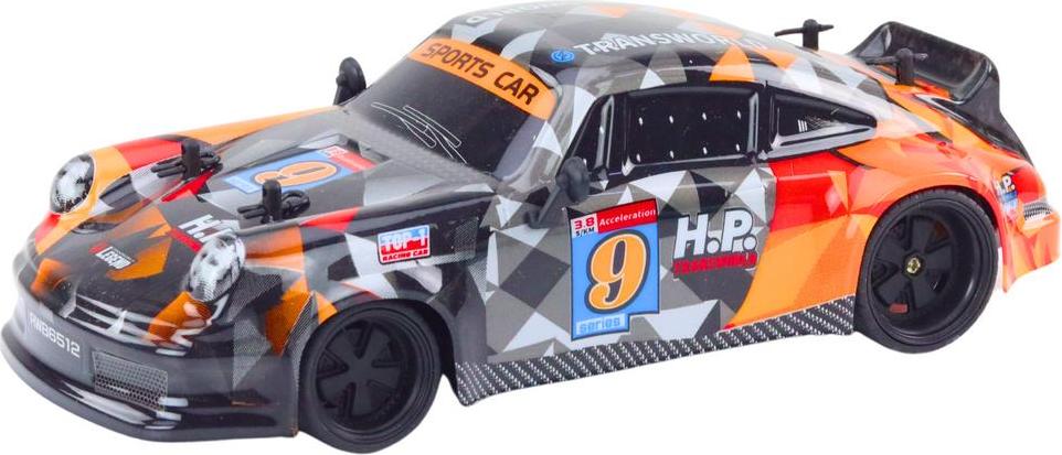 Lean Toys Ferngesteuertes RC-Auto 1:18 Drift Orange mit Gummirädern