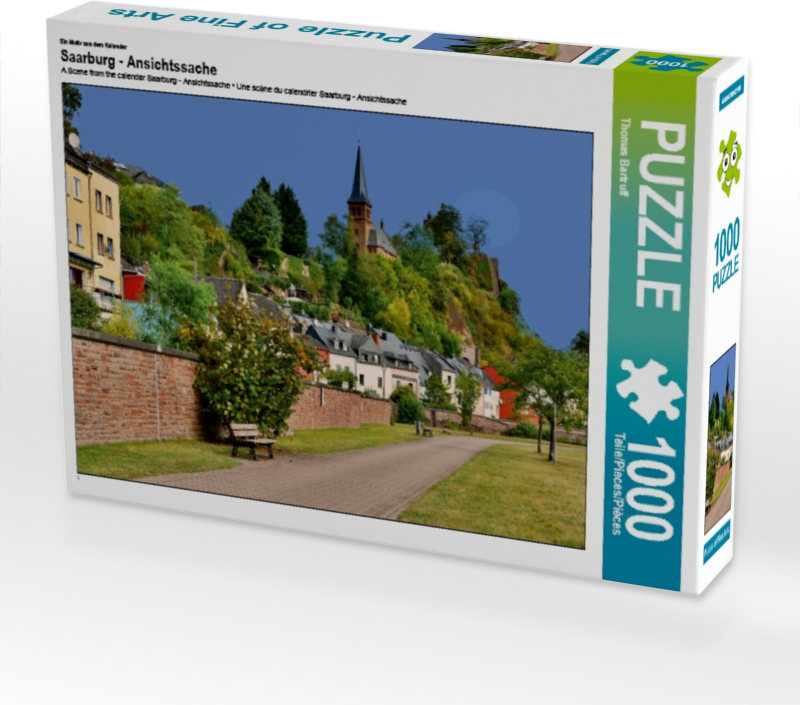 CALVENDO Puzzle Ein Motiv aus dem Kalender Saarburg - Ansichtssache 1000 Teile Puzzle quer | 1000 Teile Lege-Größe 64x48cm Foto-Puzzle für glückliche Stunden