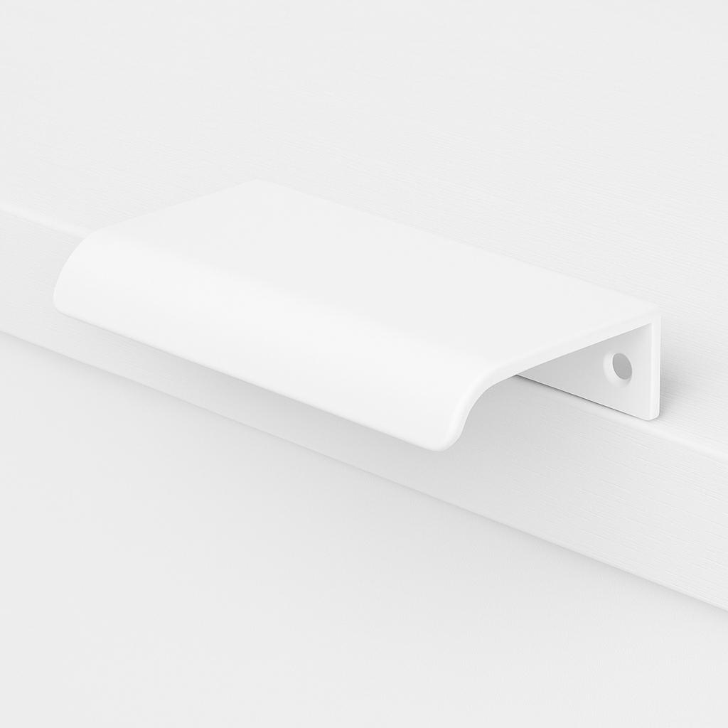 YVS Kanten Griff für Möbel 120 mm - Weiß Minimalistisch