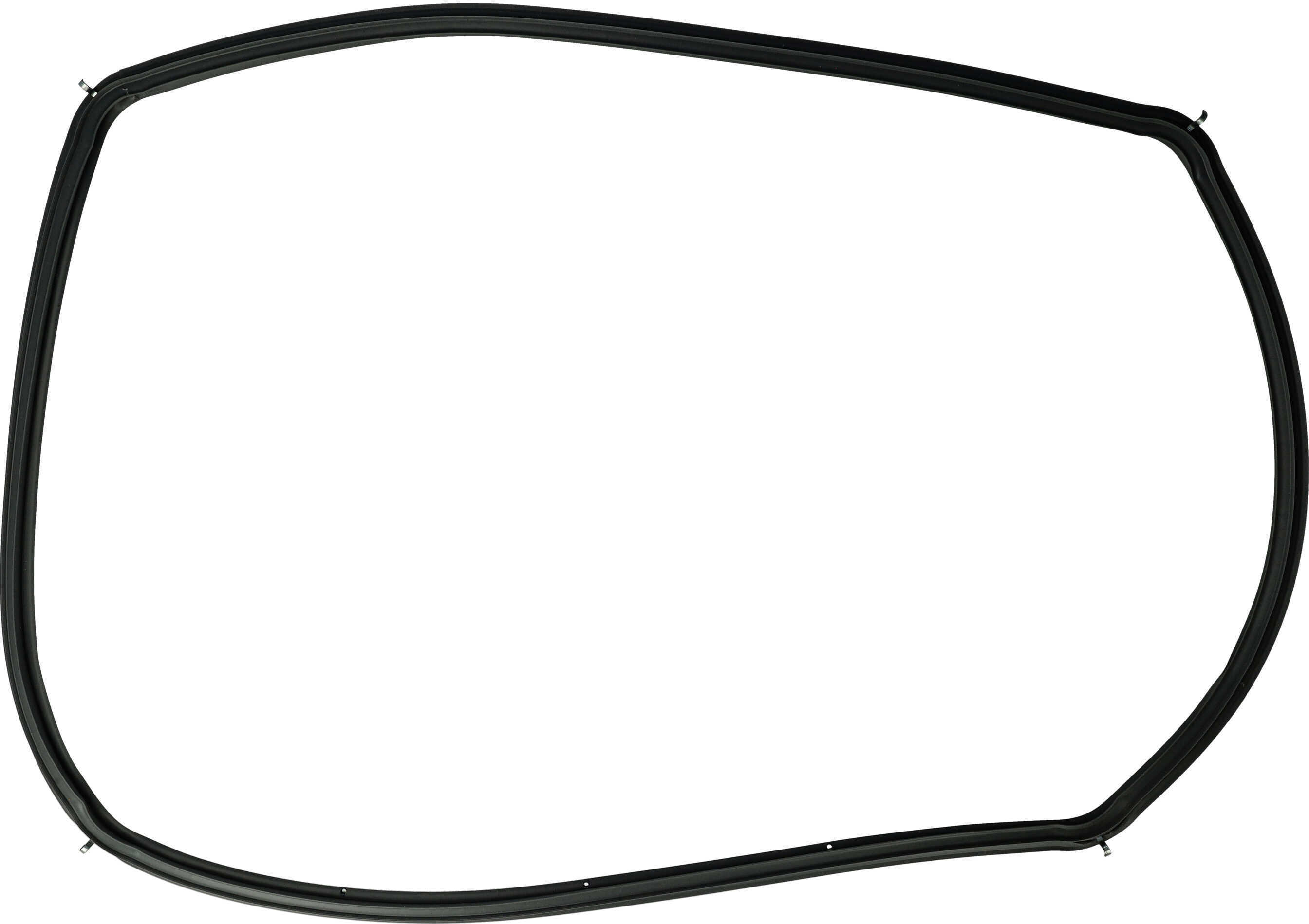 vhbw Türdichtung kompatibel mit Siemens HB20AB521C/70, HB20AB521C/61, HB20AB521/61, HB20AB521/57, HB20AB521/56 - 45,5x33x1 cm, Mit Winkelhaken Schwarz