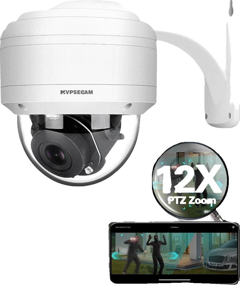 IP kamera, 12x optický zoom, nočné videnie, 1 ks 4K POE PTZ