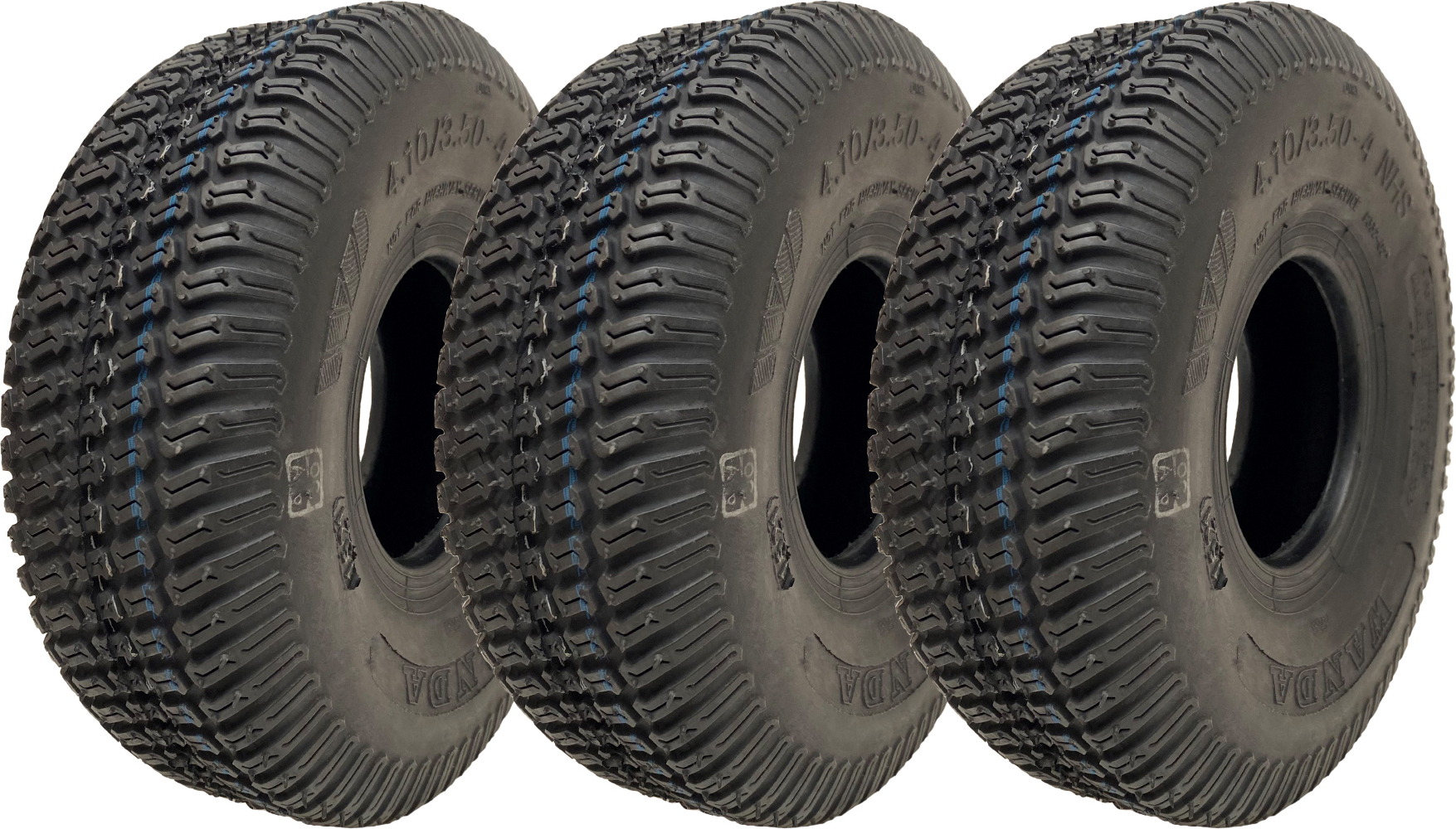 4.10/3.50-4 Pneumatiky pre kosačky na trávu Multi Turf 4ply bezdušové Wanda P332 (sada 3 kusov)