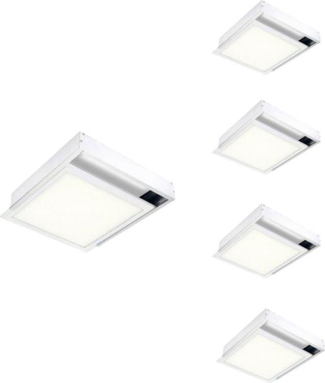 Silamp Weißes Vorsprung-Kit für 30x30 Slim LED-Panel (Pack) LKIT-MURO-6-BLANC