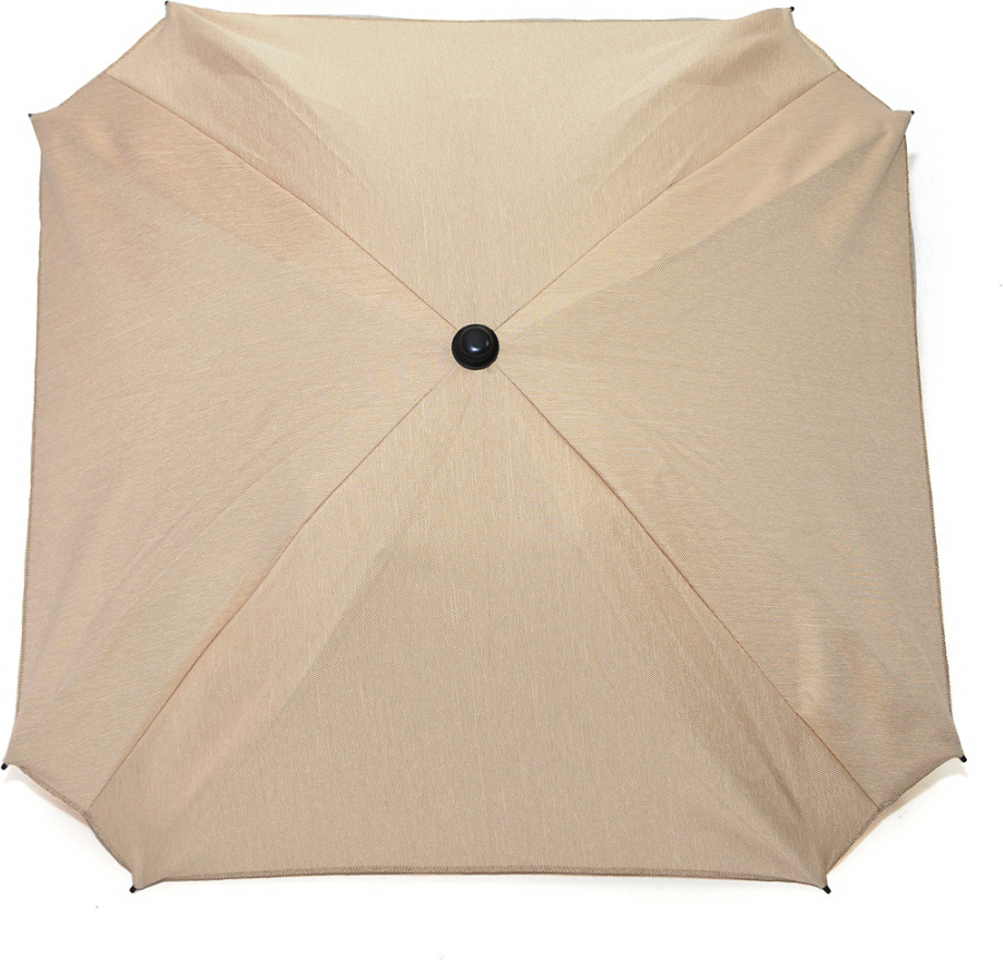 Skyline Sonnenschirm für Kinderwagen flexiblem Befestigungsarm UV-Schutz50+ Sonnensegel Sonnenschutz Kinderwagen-Sonnensegel, Ø70cm, Hellbeige Linen
