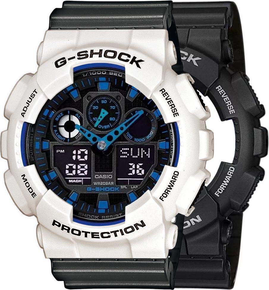 Zegarek Casio G-Shock SET GA-100-1A2ER + BEZEL 10395292 + PASEK 10467764 20BAR