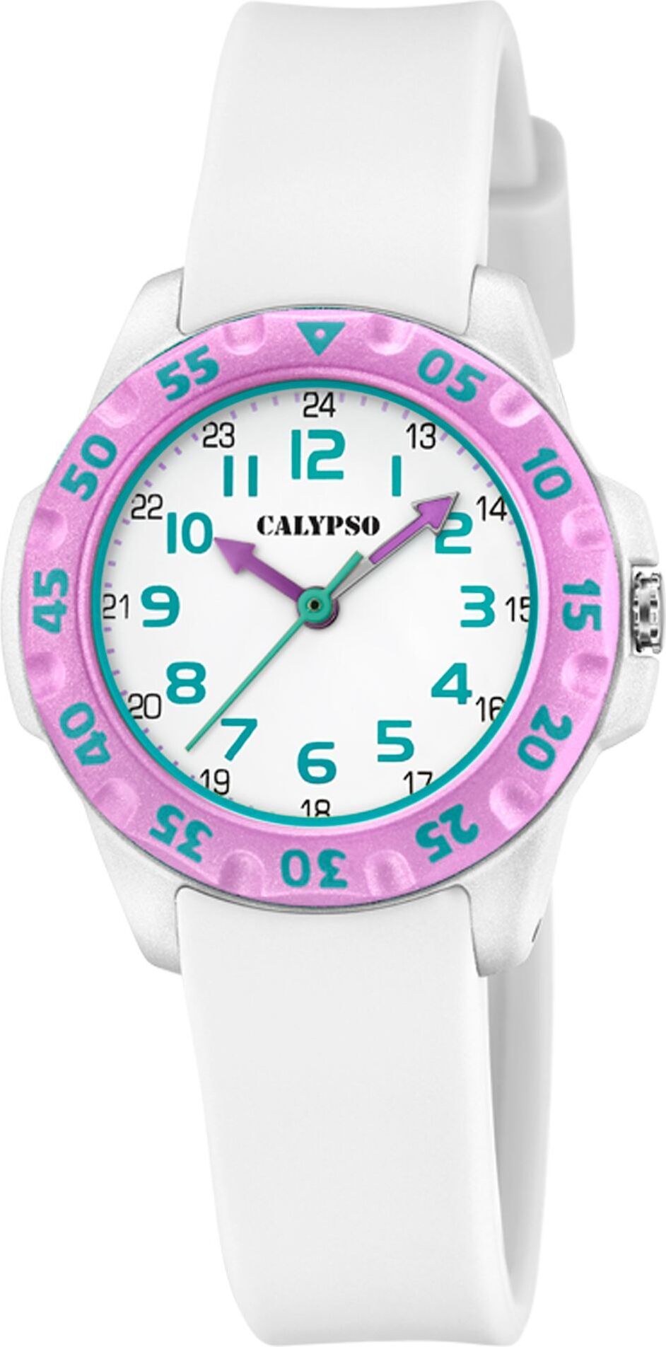 Calypso K5829/1 Hodinky Dievčatá Detské hodinky Gumené biele