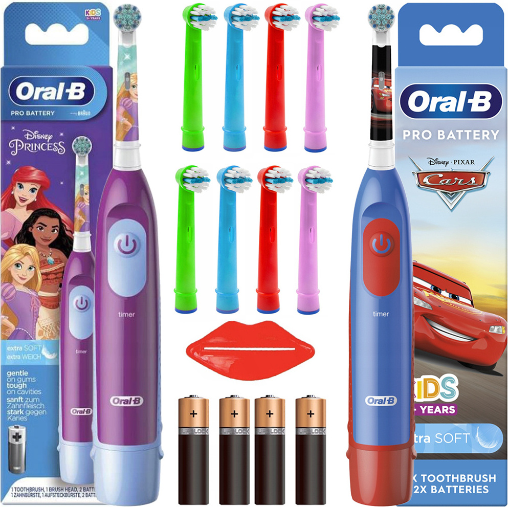 Súprava Elektrickej Zubnej Kefky Oral-B Advanced Princess Cars