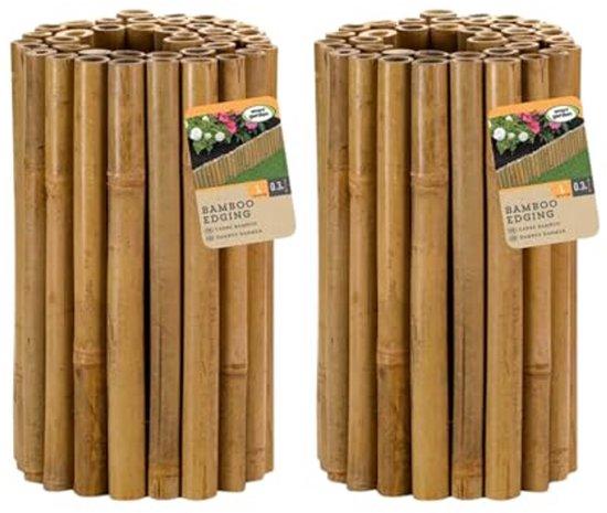 OEM Dauerhafte Holz-Border für Gartenrand | 15cm x 100cm Bambus-Gartenrand | Ideal für Blumenbeete und Gartenwege 2026