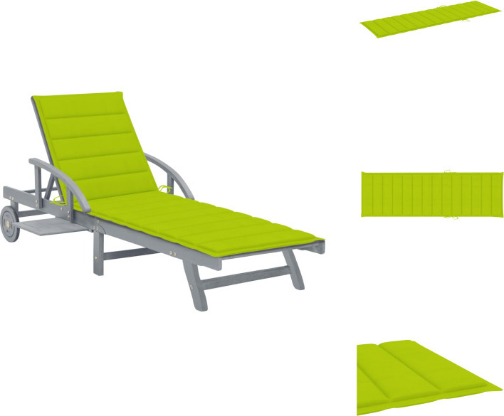 vidaXL Lehátko s vankúšom z masívneho dreva akácie - Lehátka