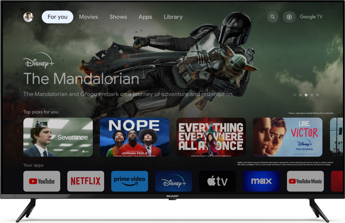 Sharp Smart-TV 55GL4060E Schwarz