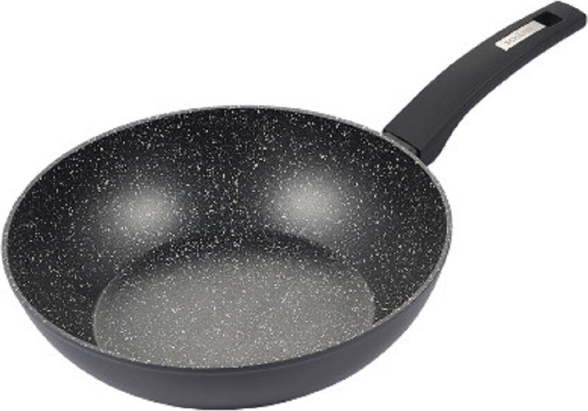 Schäfer Elektronik Kochgeschirr in Schwarz für Ihre Küche - Die perfekte Ausstattung für jeden Koch Wok Ø 28cm HTX-12338