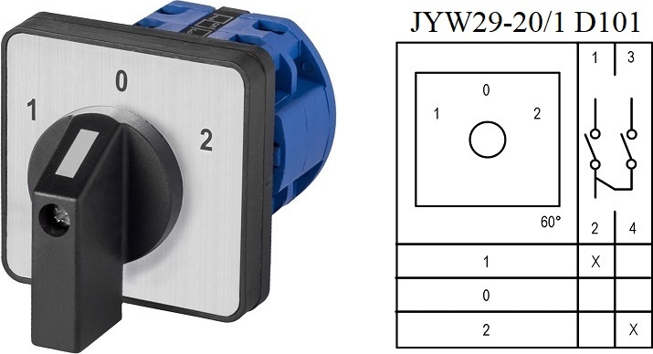Tivendis Drehschalter Nockenschalter Wendeschalter Hauptschalter Motorschalter Schalter D