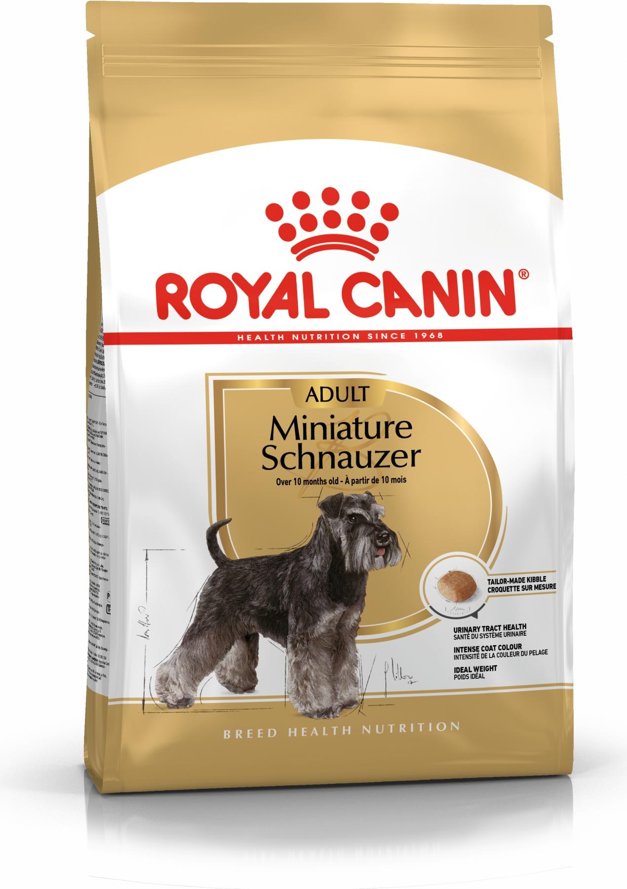 Royal Canin Miniature Schnauzer Adult, Adult, Minischnauzer, Klein (5-10 kg), 3 kg NEW-2260