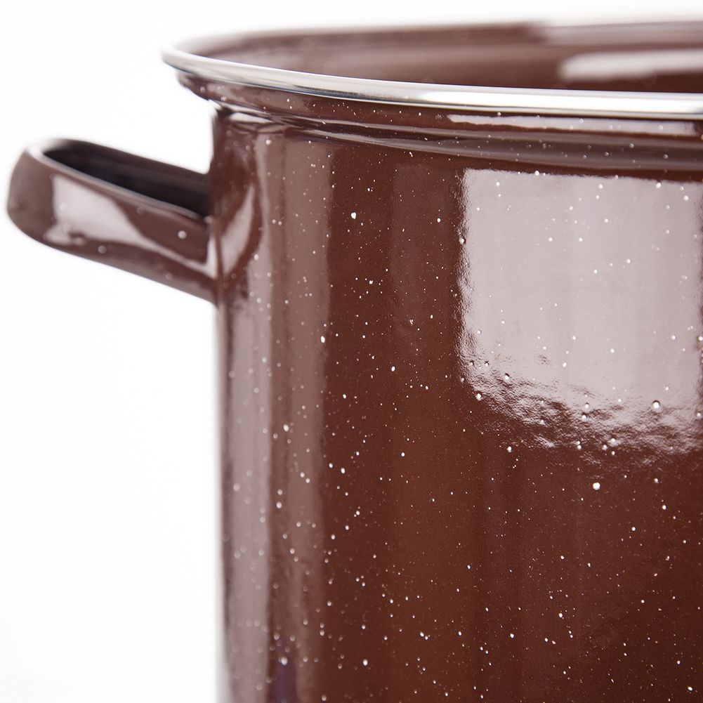 Orion Emaille-Topf emaillierter Kochtopf für Gastronomielokale groß 36 cm 15l