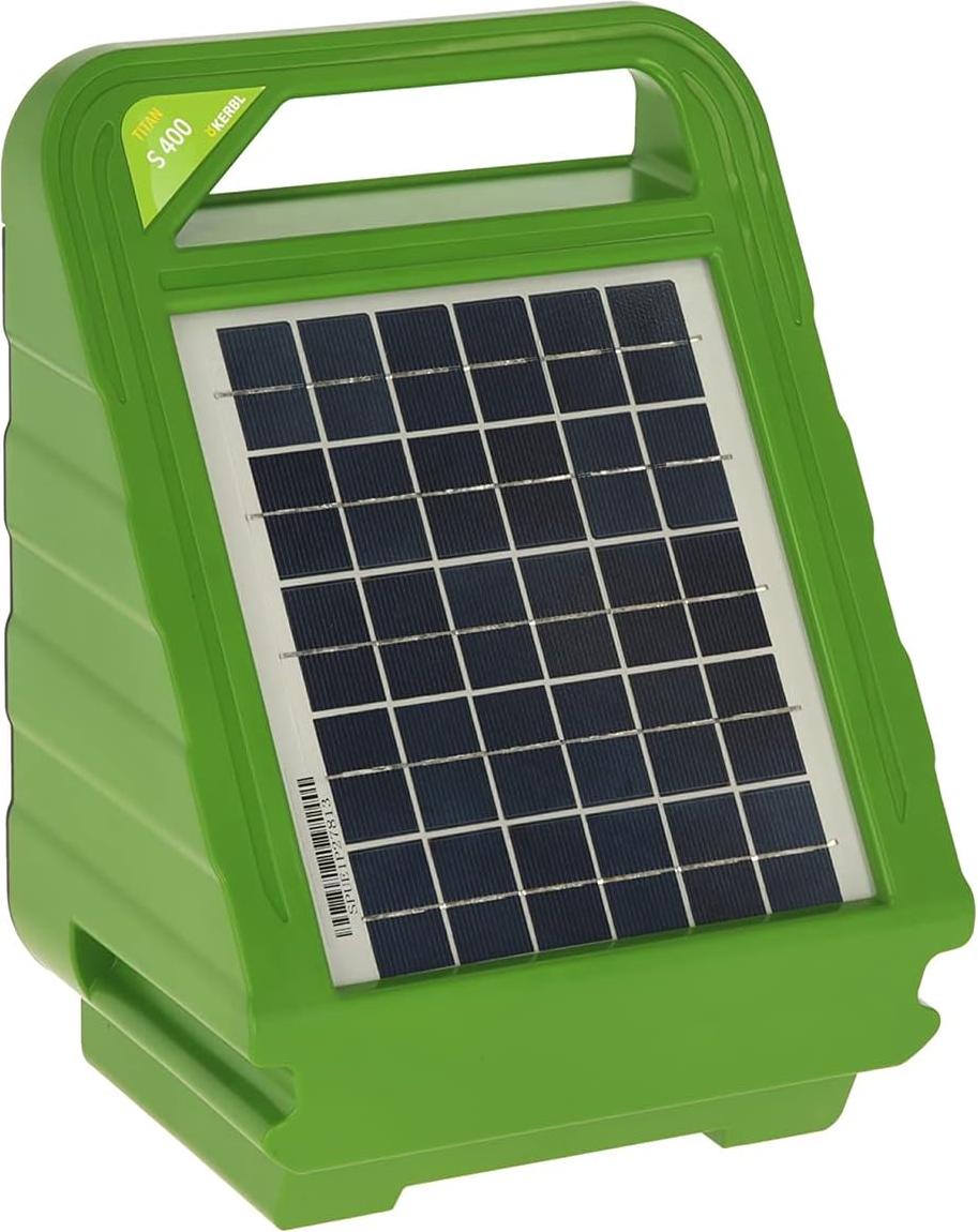 Kerbl Weidezaungerät TITAN S 400 Solar-Zaungerät, für Pferde / Ponys