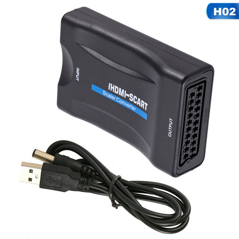 Schalter Video-Audio-Adapter SCART zu HDMI Konverter For Xbox VHS STB