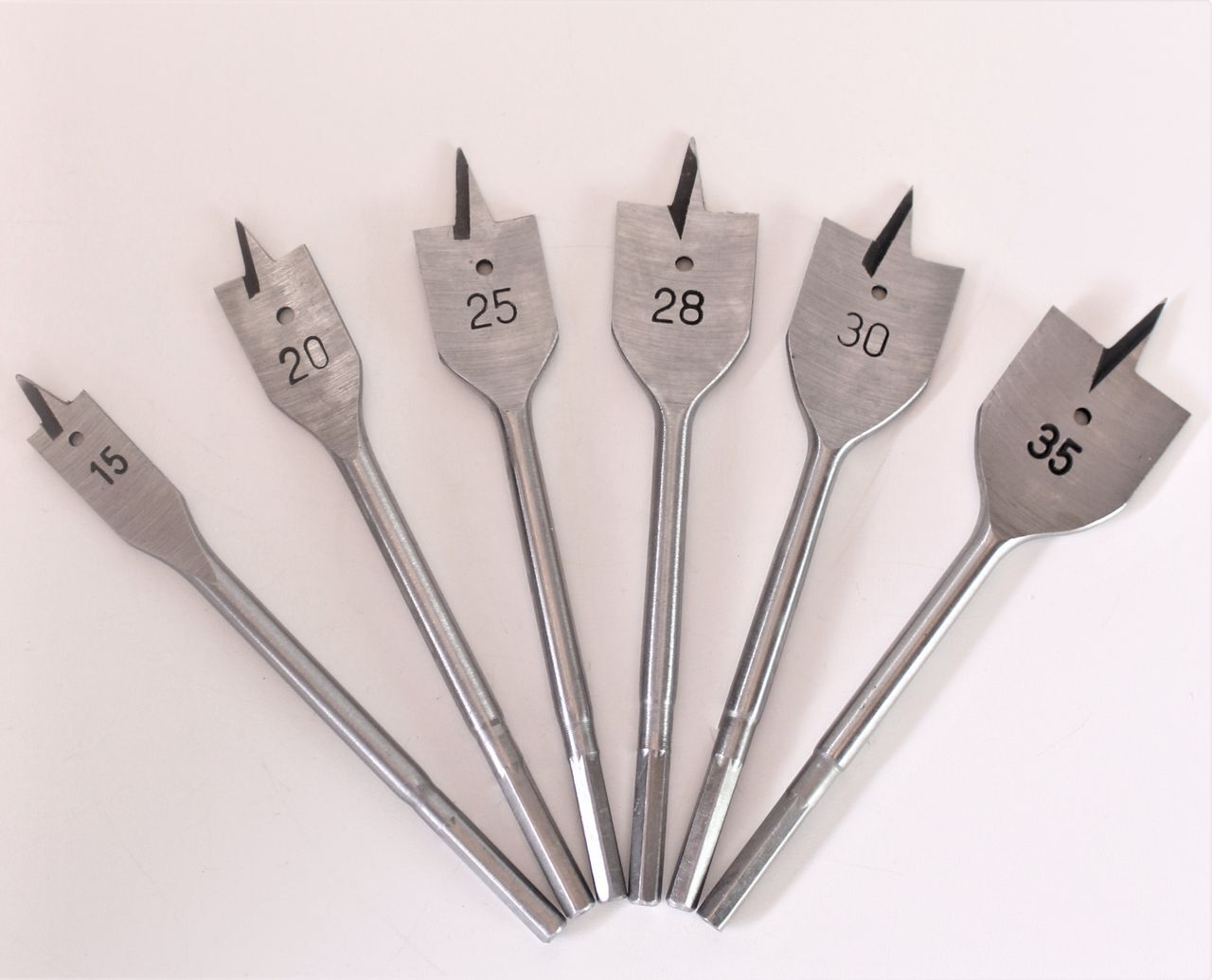 MAKITA Flachfräsbohrer-Set 6 tlg. Akkuschrauber Holz fräsen Bohrer Flachfräser 6694