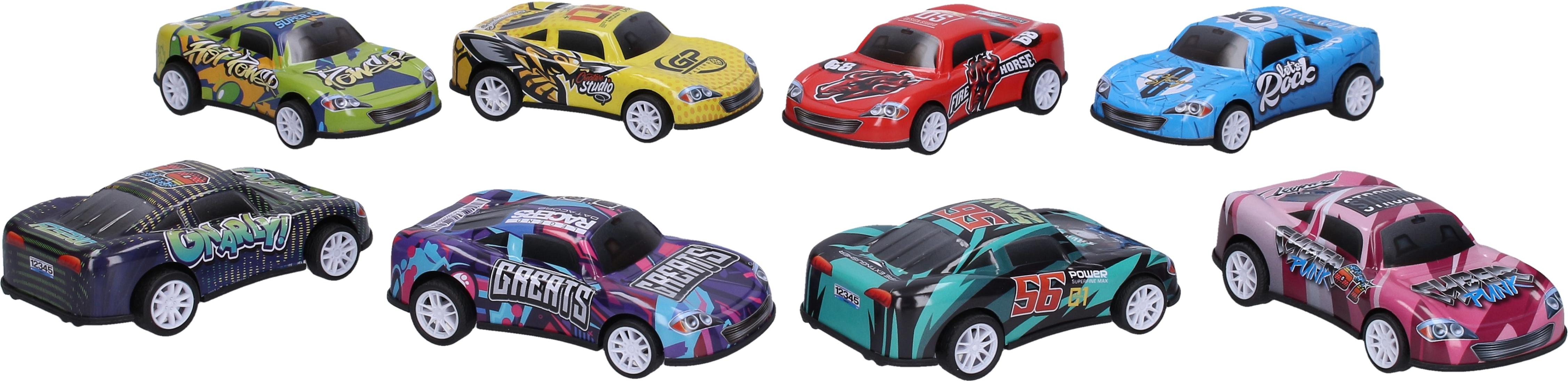 Wiky Rückzug-Rennwagen aus Metall, 10 cm