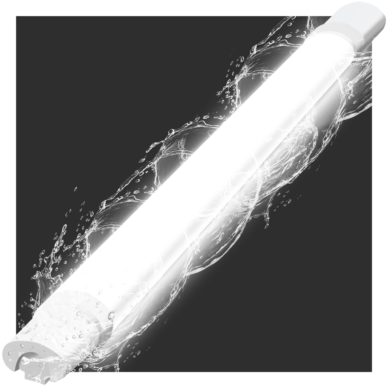 ZMH Stropné svetlo LED svetlo odolné proti vlhkosti 90 cm Stropné svetlo LED trubice 24 W Suterénne svetlo IP65 Vodotesné 5000K Dielenské svetlo Kúpeľňové svetlo Svetlo odolné proti vlhkosti