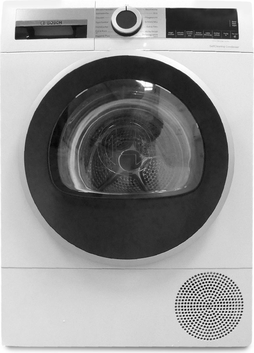 BOSCH WQG 235 D 00 Wärmepumpentrockner (8,0 kg, Weiß)