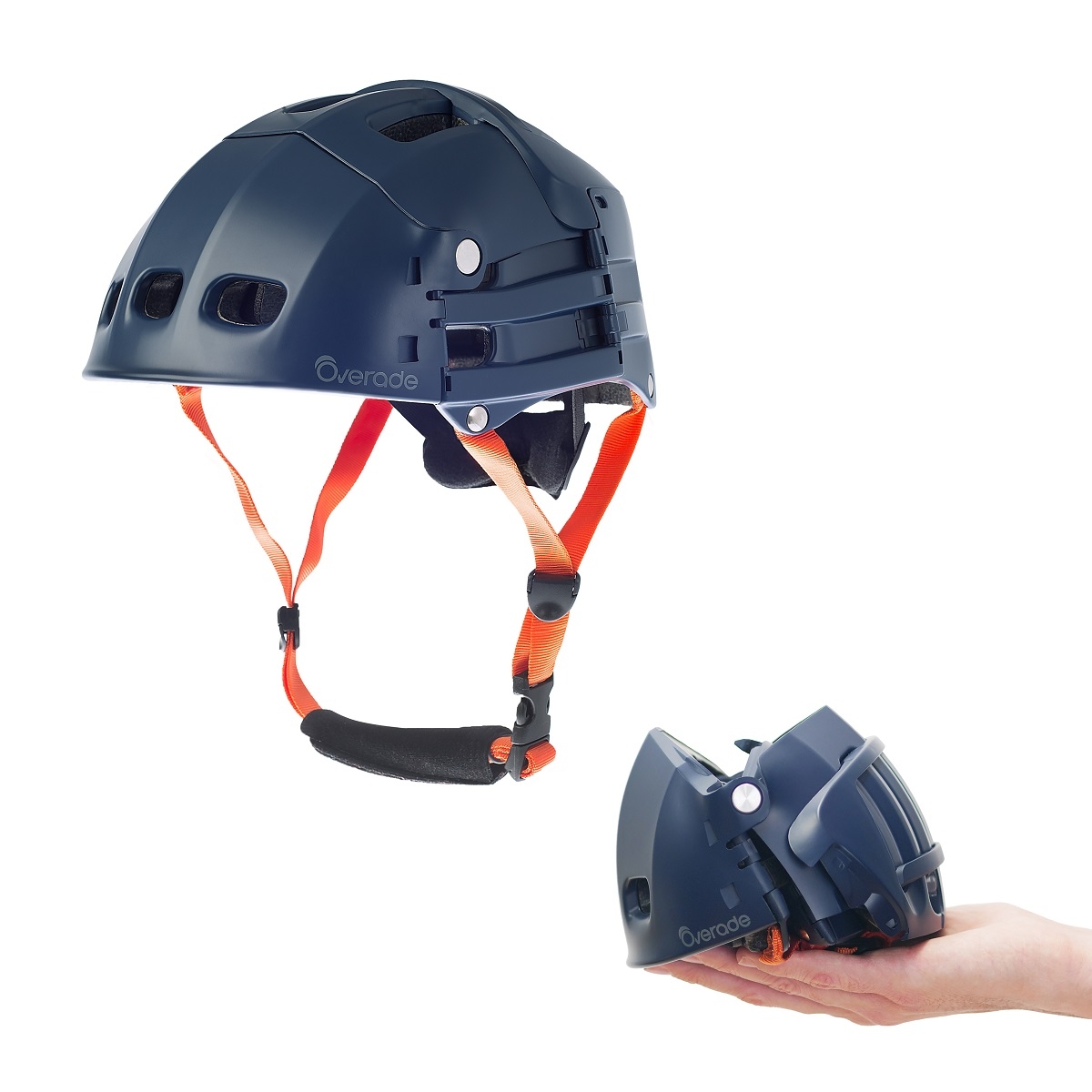 Overade Plixi Fit Helm faltbarer Fahrradhelm S/M 54-58 cm blau 10011BL500
