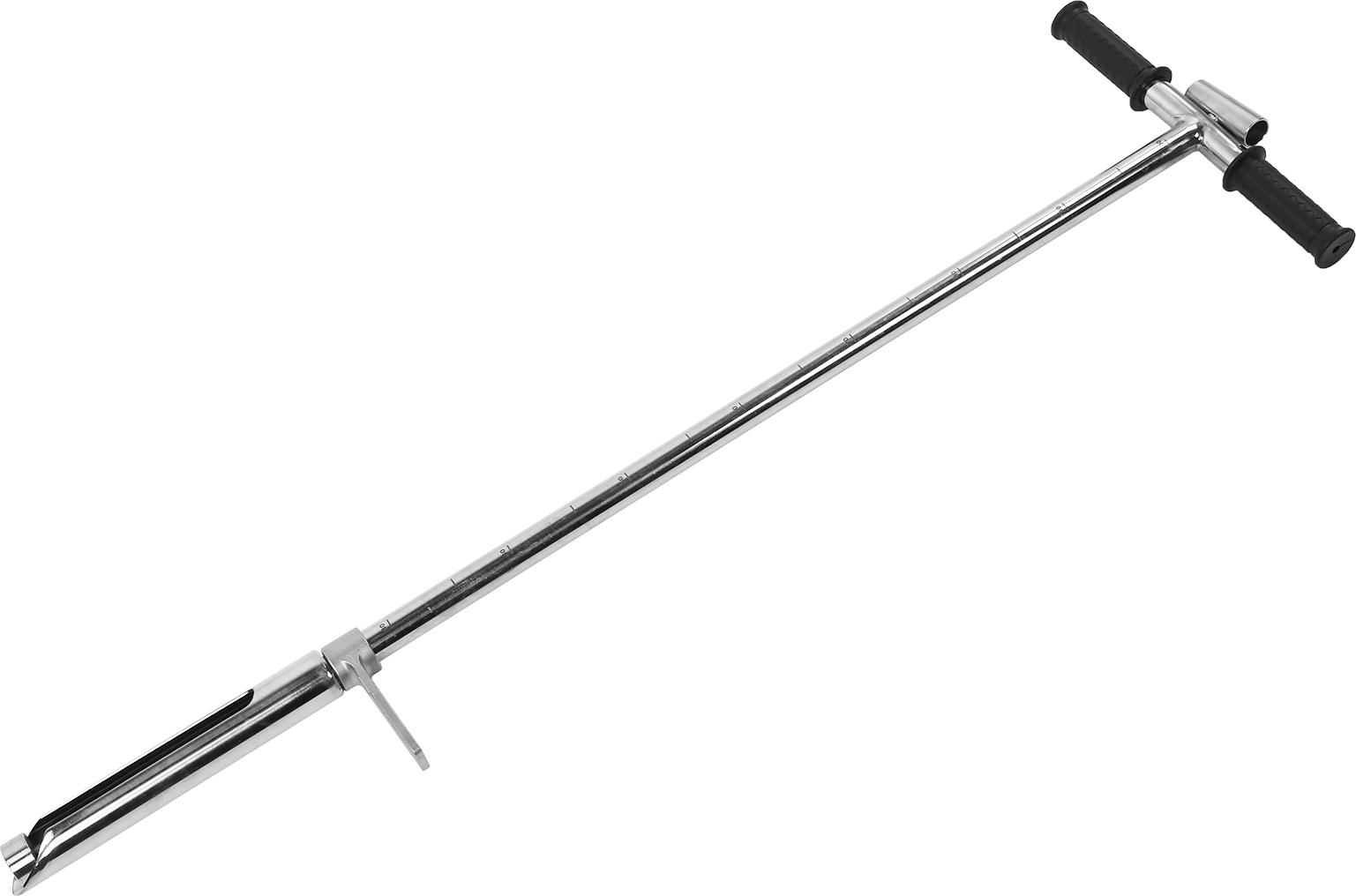 TWO TREES Bodenprobenahmesonde 105 cm Länge 38 mm Öffnung Edelstahl-Bodenprobenahmesonde mit Pedal