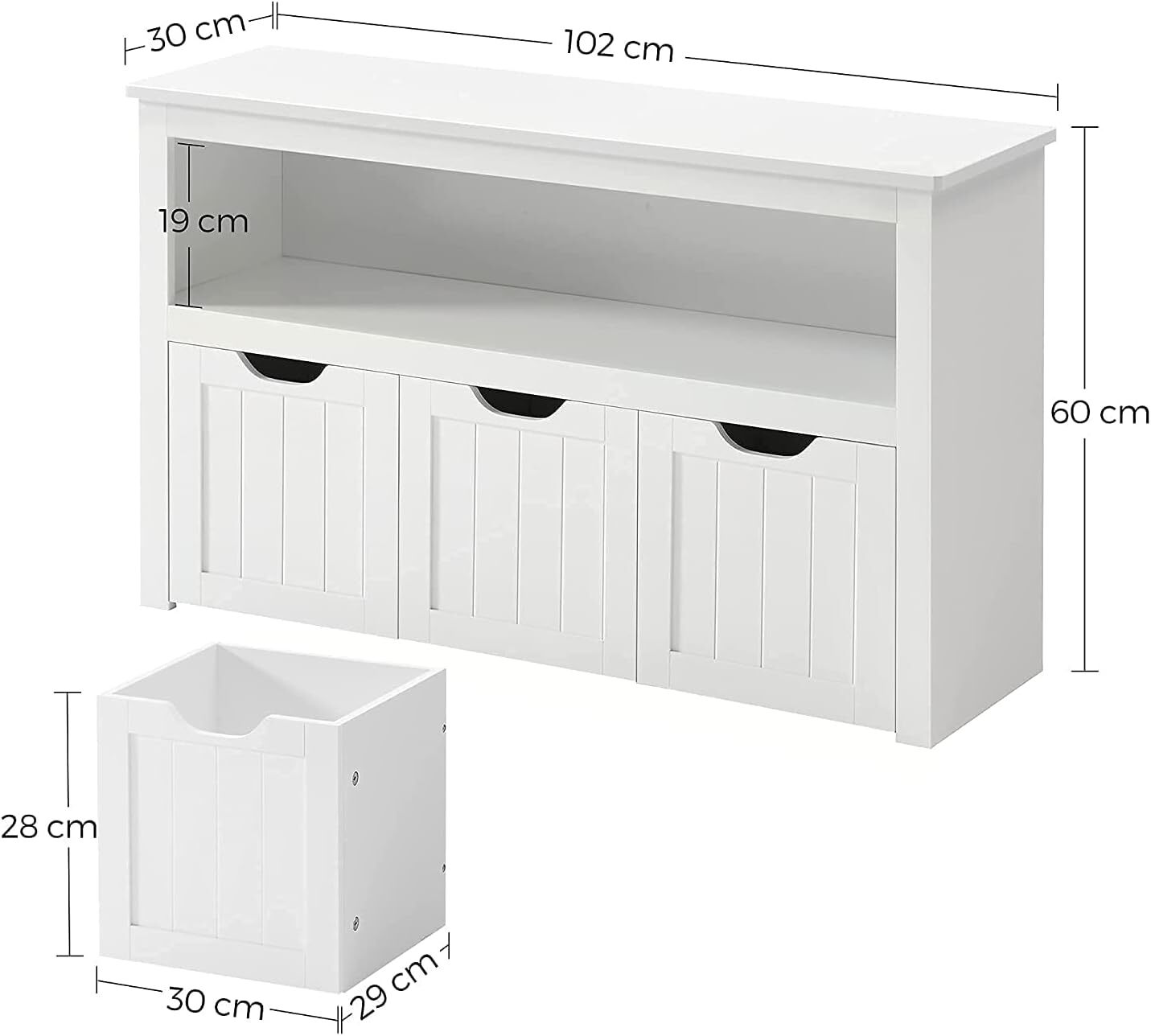 VASAGLE Kinderregal, Spielzeugaufbewahrung für Kinder, Aufbewahrungsschrank, Spielzeugschrank, Aufbewahrungsbox mit Rollen, Spielzeugregal