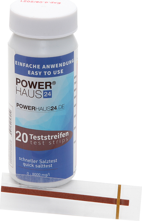 POWERHAUS24 Teststreifen für den Salztest PT3000